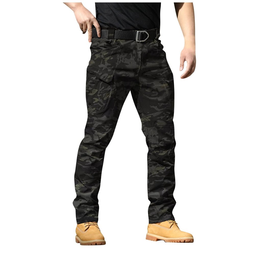 Flex Ripstop Tactical Pants Men Stretch Ourdoor Cargo Hiking Pants Waterproof Work Pant Construction Multi Pockets Lightweight Baggy Tactical Pant Men Pantalones De Trabajo para Hombre Lightweight