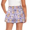 Epaihaiy Cute Puppy Dog Girls Flowy Shorts Size 5-6 Purple Sport Shorts with Pocket Toddler Girls Cute Clothes Kids Athletic Shorts Summer Lounge Board Shorts view 2