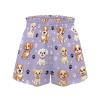 Epaihaiy Cute Puppy Dog Girls Flowy Shorts Size 5-6 Purple Sport Shorts with Pocket Toddler Girls Cute Clothes Kids Athletic Shorts Summer Lounge Board Shorts view 4