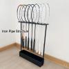 Tennis Racket Storage Rack,Floor-Standing Badminton Racket Organizer Holder, Metal Gym Organizer,No Assembly Required for Schools Clubs Stadium Workout Room Garage view 4