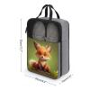 NHYDSPQ Travel Shoe Bag,Cute Little Fox Print Shoe Bag,portable Organizer Shoe Pouch Be Used for Travel And Daily Storage, style view 2