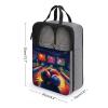 Travel Shoe Bag,Bowling Balls Print Shoe Bag,portable Organizer Shoe Pouch Be Used for Travel And Daily Storage view 2