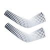 WeimoMonkey Arm Sleeves For Men,Women Oversleeve Basketball Cycling Baseball Football Compression Sleeve Sun Protection UV Cooling Arm Cover Dot White,XXXL view 1