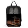 NHYDSPQ Travel Shoe Bag,Cigar & Whiskey Print Shoe Bag,portable Organizer Shoe Pouch Be Used for Travel And Daily Storage, style view 1