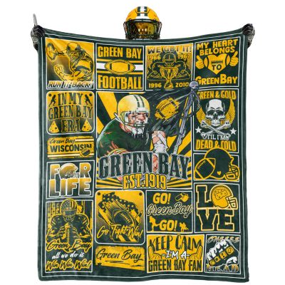BTHRRW Football Blanket Fan Gifts for Men Women Sport Throw Blanket Football Style Merch Gear 60"x50" Cozy Sofa Bed.