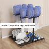 Tennis Racket Storage Rack, Badminton Racket Organizer Holder Trolley, BadmintonRacket Holder Wheels,Saving Space, for Tennis Racket Badminton Racket Badminton Sports Bags Badminton Bucket view 4