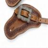 Men's Western Spur Strap Set with Engraved Tooling, Sobriety Design, and Inlay Accents view 2