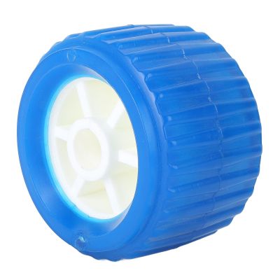 Boat Trailer Rollers PU Ribbed Wobble Roller Marine Yacht Trailer Wear Proof High Temp (4 Inches)