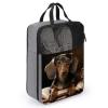 Travel Shoe Bag,Dachshund Print Shoe Bag,portable Organizer Shoe Pouch Be Used for Travel And Daily Storage view 3