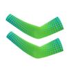 WeimoMonkey Arm Sleeves For Kids,Youth Oversleeve Basketball Cycling Baseball Football Compression Sleeve Sun Protection UV Cooling Arm Cover Dot Green,YM view 1