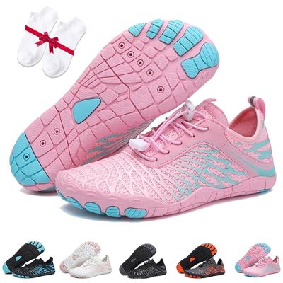 Barefoot Vitality Shoes Women's Neuropathy with Arch Support, Barefoot Vitality Shoes for Men and Women, Healthy & Non-Slip Barefoot Shoe (Pink, 10 Women/8.5 Men)
