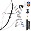 DAUPAN Kids Bow and Arrow Set, 45" Youth Bow and Arrow Archery Set, Bow and Arrow for Kids 8-12 12-14, Longbow Archery Set - Gift for Beginner Archers view 1