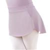 Avrigir Purple Short Big Girls Ballet Skirts Pull on Opaque Mini Dance Skirt with Split view 1