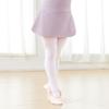 Avrigir Purple Short Big Girls Ballet Skirts Pull on Opaque Mini Dance Skirt with Split view 2