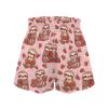 Epaihaiy Pink Strawberry Shorts for Girls 7-8 Cute Sloth Print Flowy Athletic Shorts with Pocket High Waisted Gym Workout Sport Shorts Kids Activewear for School view 4