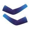 WeimoMonkey Arm Sleeves For Men,Women Oversleeve Basketball Cycling Baseball Football Compression Sleeve Sun Protection UV Cooling Arm Cover Dot Blue,XXL view 2