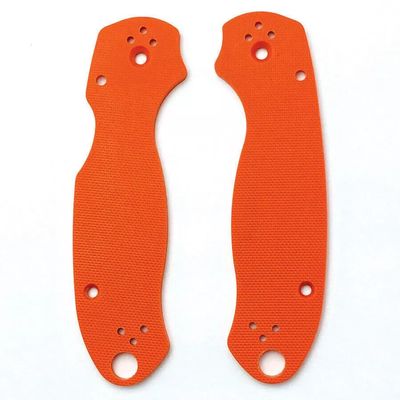 1 Pairs Orange G-10 Handles Scales Stock For Spyderco Para 3 NEW (Orange)