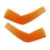 WeimoMonkey Arm Sleeves For Men,Women Oversleeve Basketball Cycling Baseball Football Compression Sleeve Sun Protection UV Cooling Arm Cover Dot Orange,XXXL view 2