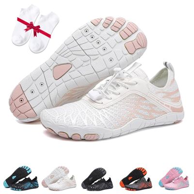 Barefoot Vitality Shoes Women's Neuropathy with Arch Support, Barefoot Vitality Shoes for Men and Women, Healthy & Non-Slip Barefoot Shoe (White, 6.5 Women/5 Men)