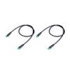 Dytebeply 2X Electric Bicycle Ebike 5 Pin Male to Male Display Extension Cable Connector for Mid Motor BBS01/BBS02/, black