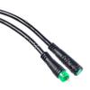 Dytebeply 2X Electric Bicycle Ebike 5 Pin Male to Male Display Extension Cable Connector for Mid Motor BBS01/BBS02/, black view 2