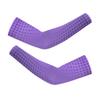 WeimoMonkey Arm Sleeves For Women,Men Oversleeve Basketball Cycling Baseball Football Compression Sleeve Sun Protection UV Cooling Arm Cover Dot Purple,M view 2