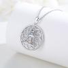 Suiknsn Yoga Necklaces for Women 925 Sterling Silver Lotus Pendant Healing Chakra Necklace Spiritual Jewelry Birthday Yoga Gifts for Lotus Lovers Yoga Lovers Friends view 2