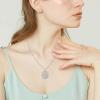 Suiknsn Yoga Necklaces for Women 925 Sterling Silver Lotus Pendant Healing Chakra Necklace Spiritual Jewelry Birthday Yoga Gifts for Lotus Lovers Yoga Lovers Friends view 4
