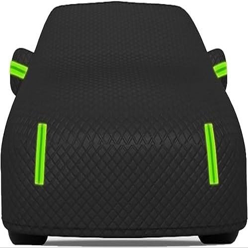 Car Hail Cover Protector compatible with Chevrolet Corvette C6 2004-2013, Hail Protector Car Cover Five-layer Thickened Hail Proof Car Cover with Reflective Strips(Black)