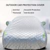Car Hail Cover Protector compatible with Chevrolet Corvette C6 2004-2013, Hail Protector Car Cover Five-layer Thickened Hail Proof Car Cover with Reflective Strips(Black) view 4