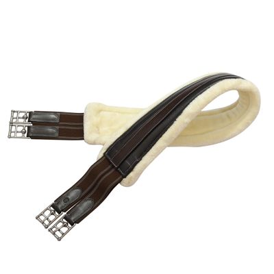 Henri de Rivel Advantage Chafeless Sherpa Fleece Girth-Havana-42, 5059-H42