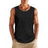 Personalized Men's Tank Tops Add Your Design Photo Text Custom Swim Beach Sleeveless Shirts for Gym Fitness Training, Black, XL view 1
