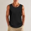 Personalized Men's Tank Tops Add Your Design Photo Text Custom Swim Beach Sleeveless Shirts for Gym Fitness Training, Black, XL view 2