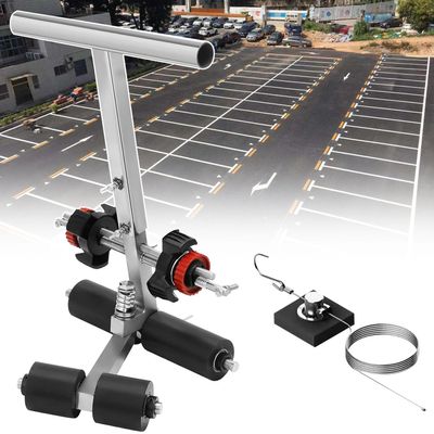 AUTUMFLATGAO Basketball Court Marking Kit, Court Line Tape Machine for Draw Straight Lines/Circles/Curves, Floor Tape Applicator for Parking Lots, Warning Lines