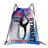 Braytow Gymnastics Drawstring Backpack Light Gym String Bag Pink Water Resistant Sackpack Sport Yoga Daypack For Womens Mens view 1