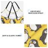 ALAZA Cute Penguin Yellow Girls One Piece Swimsuit Swimwear Beach Sport Bathing Suit 3T view 3