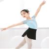 Black Girls Ballet Skirts Pull on Short Mini Dance Skirt for Leotards view 3
