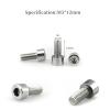 12Pcs Bike Water Bottle Cage Bolts Holder Screws M5 Inner Rack Hexagon Stainless Steel Screws for Bottle Holder Bracket Rack Cycling Accessories Bike Screws view 2