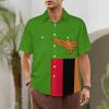 Adugen Origei Hawaiian Shirt Zambia Flag Short Sleeve Shirts Men Print Short Sleeve Shirts Men Plus Size 3XL view 2