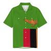 Adugen Origei Hawaiian Shirt Zambia Flag Short Sleeve Shirts Men Print Short Sleeve Shirts Men Plus Size 3XL view 3