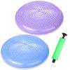 Silipull 2 Pcs Wiggle Seat Inflated Wobble Cushion Flexible Balance Disc with Air Pump for Core Stability Strengthening Improving Posture Physical Exercise(Macaroon Blue and Taro Purple) view 1