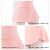 Avrigir Pink Short Big Girls Ballet Skirts Pull on Opaque Mini Dance Skirt with Split view 4