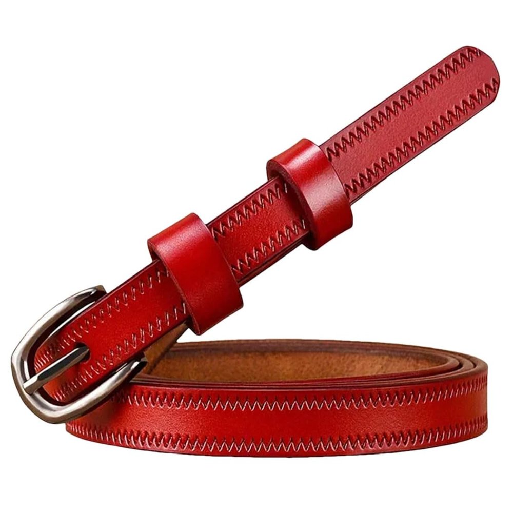 1.35 Cm Leather Belts For Women Fashion Pin Buckle Waist Belt Female For Jeans Cow Skin Girdle For Dresses Width