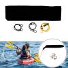 Kayak Canoe Sun Shade Canopy,Ripstop Oxford Cloth with Storage Bag, Awning Canopy for Inflatable Boat,Kayak,Fishing,Outdoor(BLACK) view 3