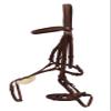 Henri de Rivel Kushy Plain Raised Figure Eight Noseband Bridle - Australian Nut - Oversize view 2