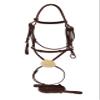 Henri de Rivel Kushy Plain Raised Figure Eight Noseband Bridle - Australian Nut - Oversize view 3
