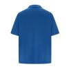 Mens Short Sleeve Polo Shirts Casual Loose Fit Quarter Zip Pullover Classic Trendy Lightweight Golf Collared T-Shirt Blue view 3