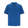 Mens Short Sleeve Polo Shirts Casual Loose Fit Quarter Zip Pullover Classic Trendy Lightweight Golf Collared T-Shirt Blue view 4