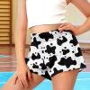 Epaihaiy Cow Print Shorts Girls Athletic Shorts for Gym Workout Sport High Waisted Activewear Summer Cute Clothes for Girls 9-10 Flowy Shorts with Pocket view 3