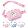 YOOLIFE Initial Crossbody Bag | Fanny Pack Birthday Gifts for Daughter Sister Friends | Gifts for Teen Girls | Personalized Gift for Women | Belt Bag Fanny Pack Trend Stuff Pink H view 1